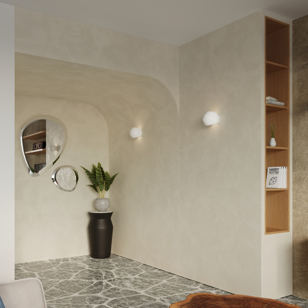 Kinkiet lakierowany GLOBE biały połysk Sollux SL.1026