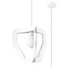 Lampa wisząca TRES biała Sollux SL.0929