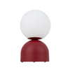 Duża lampka stołowa o średnicy 30cm w kolorze burgund 1xE27 MIKI BURGUND BIG Tk Lighting 16217