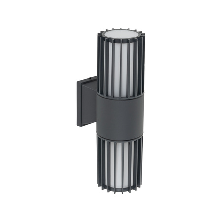 Kinkiet zewnętrzny na dom dwukierunkowy 2XE27 RIBO GRAY IP54 Tk Lighting 11507