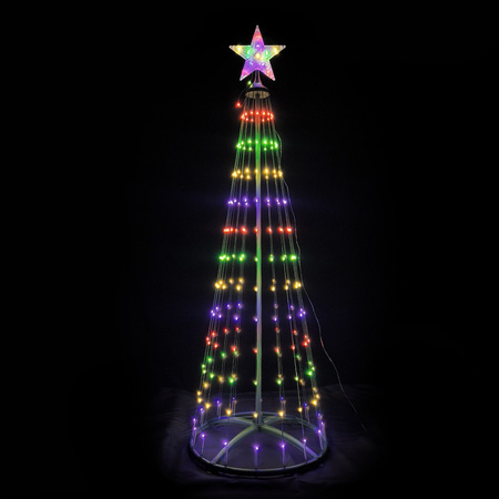 Choinka świecąca LED do domu lub ogrodu 1,8m 269LED 2700K + RGB IP44 Zielony Eko-Light Milagro EKSW2899