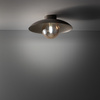 Kinkiet metalowy w odcieniu brązu ze szklanym kloszem SLATE NEW BROWN GLASS 1XG9 Tk Lighting 11352