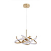 Lampa wisząca Spider 58 cm złota LED CCT Light Prestige LP-1225/1P 58 GD