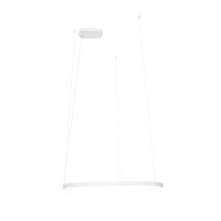 Lampa wisząca biały pierścień o średnicy 60cm IP44 Maxlight P0655 Visual Hor 24W