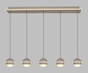 Lampa wisząca piątka prosta Biarritz kaszmirowa Aviano Lighting 7047-613