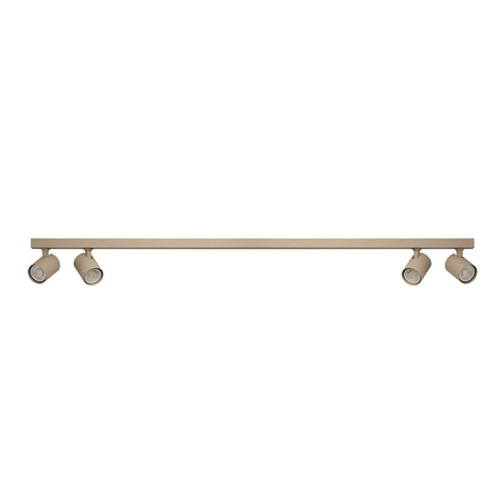 Poczwórna listwa sufitowa w kolorze bezowym 4xGU10 EXO 4 LINE 120 BEIGE AZZARDO AZ6655