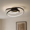 Zakręcona czarna lampa sufitowa LED TURNER 32W 4000K Milagro ML2058