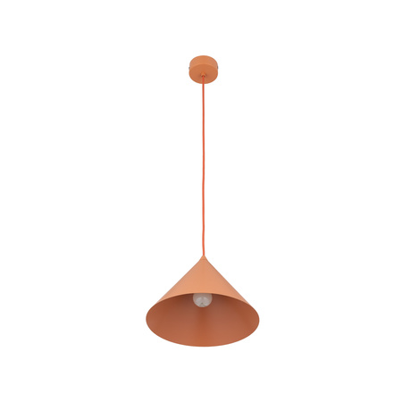 Stożkowa lampa wisząca o średnicy 26cm CONO M SALMON 1XE27 Tk Lighting 11384