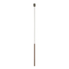 Lampa wisząca cienka brązowa karbowana rurka 50cm FERRO NEW BROWN 1xG9 Tk Lighting 11425