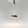 Metalowa lampa wisząca szara o średnicy 30cm LED 3000K Gerhard MOD189PL-L12GR3K1 Maytoni