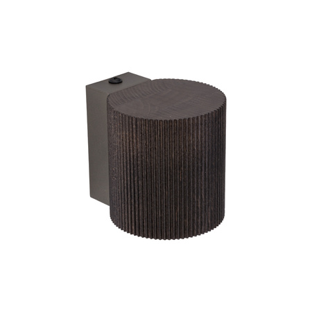 Kinkiet brązowy ryflowany jednokierunkowy EVE CORTE WOOD ORZECH 1xGU10 Tk Lighting 11780