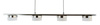 Lampa wisząca czwórka CASSIS nikiel-mat Aviano Lighting 7066-503
