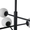 Lampa wisząca czarna sześć szklanych białych kul Bolti 6xG9 PLC0103-BK Yaskr
