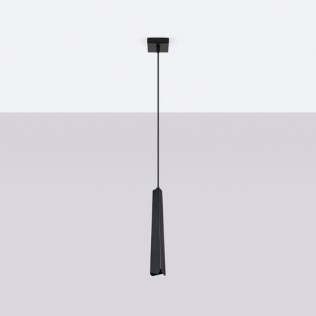 Lampa wisząca PRYSM 1 czarna Sollux SL.1400