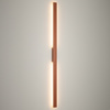 Pionowy kinkiet ścienny zewnętrzny elewacyjny w kolorze terakota 144cm 3000K IP54 DEMI LED L Nowodvorski 11561