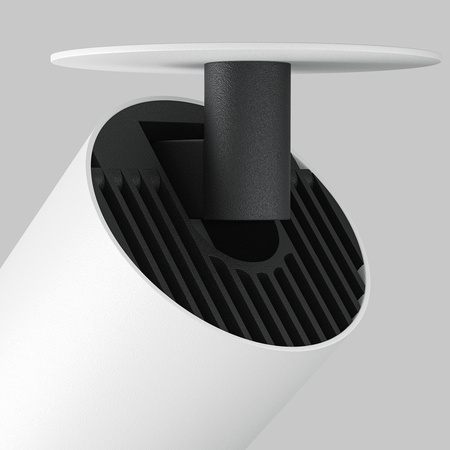 Biała oprawa podtynkowa regulowana tuba LED 4000K FOCUS LED C053CL-L12W4K-W-W Maytoni