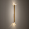 Kinkiet tuba góra dół 78cm satynowe złoto 2xG9 LASER WALL L Nowodvorski 11814