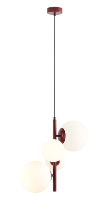 Lampa wisząca BLOOM 4 czerwony Aldex 1091L15