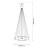 Choinka świecąca LED do domu lub ogrodu 1,8m 269LED RGB + 2700K IP44 Milagro EK2403