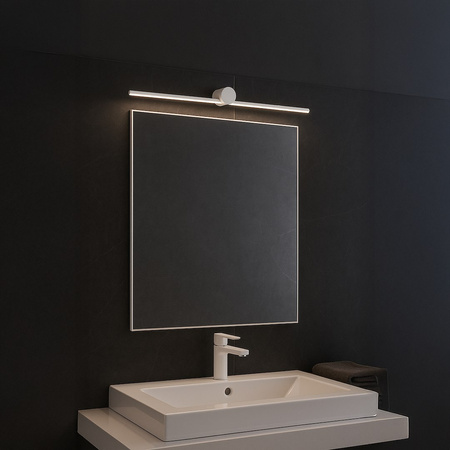 Biały kinkiet łazienkowy nad lustro Artist 9W Led 60cm 4000K IP44 Milagro ML2046