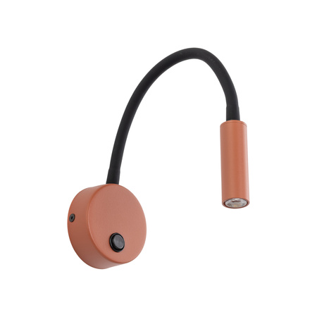 Kinkiet punktowy z elastycznym ramieniem w kolorze ceglanym LAGOS BRICK/BLACK 1XG9 Tk Lighting 11448