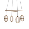 Lampa wisząca Alani złota LED 3000K Italux PND-34375-4-HBR