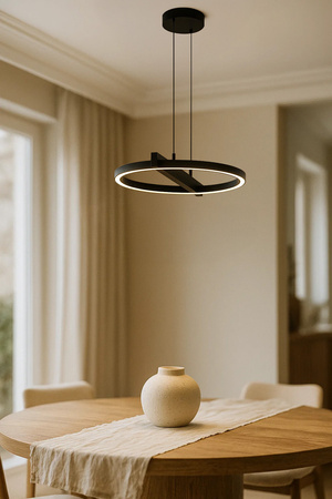 Lampa wisząca LED do salonu w kolorze czarnym TIVOLI Kaja Lighting  K-8230