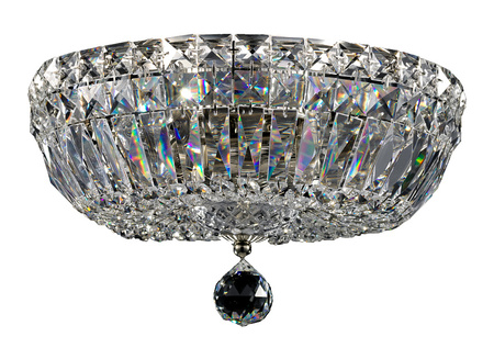 Lampa sufitowa, plafon kryształowy BASFOR 30cm Maytoni srebrna DIA100-CL-03-N