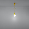 Lampa wisząca DIEGO 1 żółta Sollux SL.0578