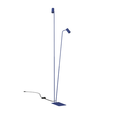 Granatowa lampa podłogowa dwa profile z ruchomymi reflektorami 2xGU10 R50 MONO Nowodvorski 12622