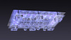 Lampa sufitowa ROXANE LED Leuchten Direkt 50381-17 sterowana pilotem