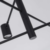 Lampa wisząca Snow 8 czarna 8xGU10 Light Prestige LP-731/8P BK