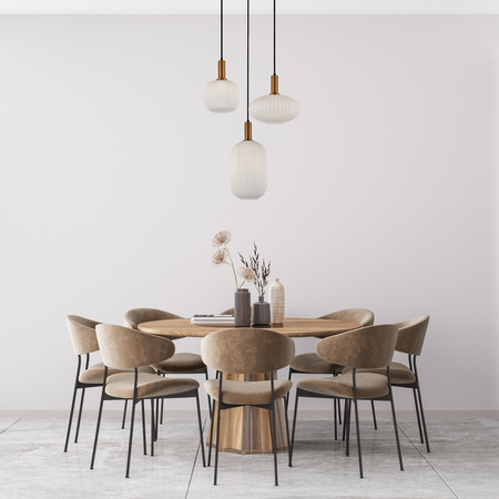 Lampa wisząca Della 3xE27 Italux PND-31982-3-GD