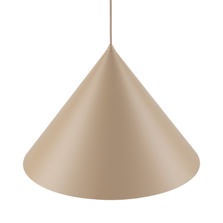 Lampa wisząca duży stożek 50cm w kolorze beżowym na żarówkę E27 CONO XL SABIA 1xE27 Tk Lighting 10622