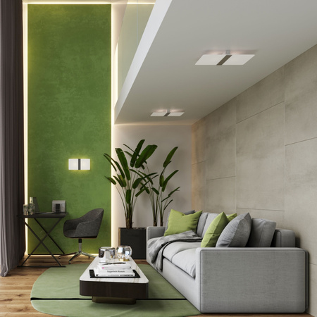 Kinkiet AZALIA szklany biały Sollux Lighting SL.1006