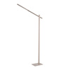 Minimalistyczna beżowa lampa stojąca LED – asymetryczny kształt i lekka forma ONTARIO FLOOR DIMM SWITCH BEIGE Azzardo AZ6804