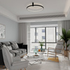Plafon Ring S czarny okrąg 60cm LED CCT Light Prestige LP-909/1C S BK CCT