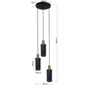 Lampa wisząca Tirana 3 czarna 3xE27 Light Prestige LP-945/3P BK