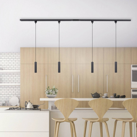 System szynowy LED GU10 18W czarny TARIK Leuchten Direkt 11718-18