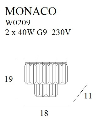 Kinkiet MONACO MaxLight W0209