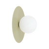 Kinkiet okragły z białą szklaną kulą PIXI PISTACIO 1xG9 Tk Lighting 11429