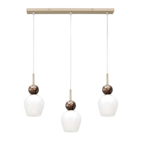 Lampa wisząca potrójna na listwie Carrara 3xE14 Milagro MLP2809