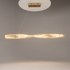 Podłużna kryształowa lampa wisząca 100cm LED 3000K Krone P097PL-L28BS3K Maytoni