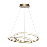 Lampa wisząca złota zawijana LED 3000K/4000K/6000K Kortia Italux PND-64873-GD