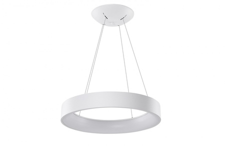Lampa wisząca biała 80cm sterowana pilotem SOLVENT R PENDANT 80 CCT SMART WH + REMOTE CONTROL AZZARDO AZ3973
