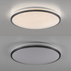 Okrągła lampa sufitowa 49cm z czarną obramówką z funkcją SwitchMo KYLE LED 3000K Just Light 14295-18 KYLE