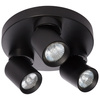 Plafon Pointa czarny 3xGU10 Light Prestige LP-6398/3C Round BK
