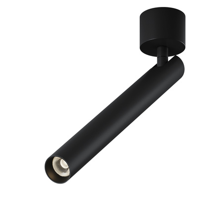 Czarna oprawa sufitowa natynowa z długą cienką tubą LED 3000K Focus T C141CL-L300-6W3K-B Maytoni