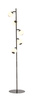 Lampa podłogowa piątka LED Luberon czarny chrom Aviano Lighting 3051-505