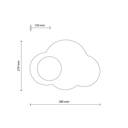 Biały kinkiet chmurka CLOUD NEW WHITE 1xG9 LED MAX 8W Tk Lighting 11267